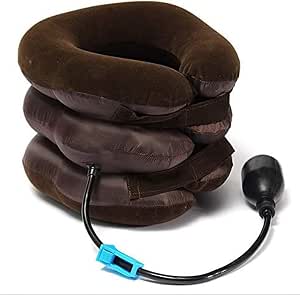 Dispositivo de Tracción cervical para el alivio inmediato del dolor de cuello, mesa de apoyo cervical hinchable y ajustable, aliviador quiropráctico del dolor de cuello crónico.