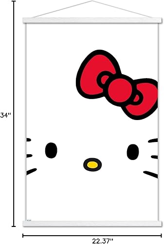 Vista 21 de Trends International Hello Kitty and Friends - Póster de pared de primer plano de Hello Kitty, 22.37 x 34.00 pulgadas, impresión premium y colgador