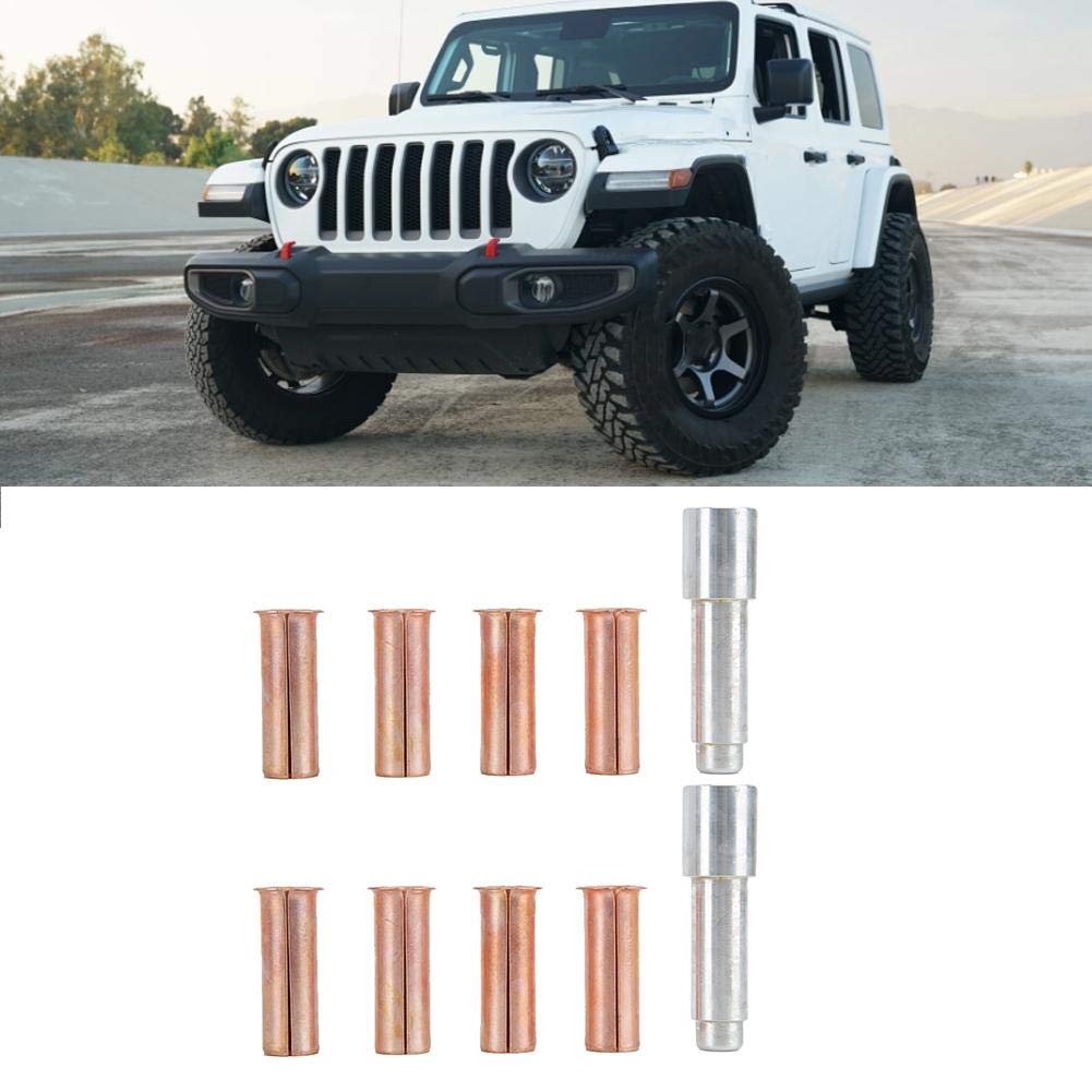 Kit boccole per fodere per perno cerniera porta adatto per JKU JK 2007-2018(9pcs per 4-Door)