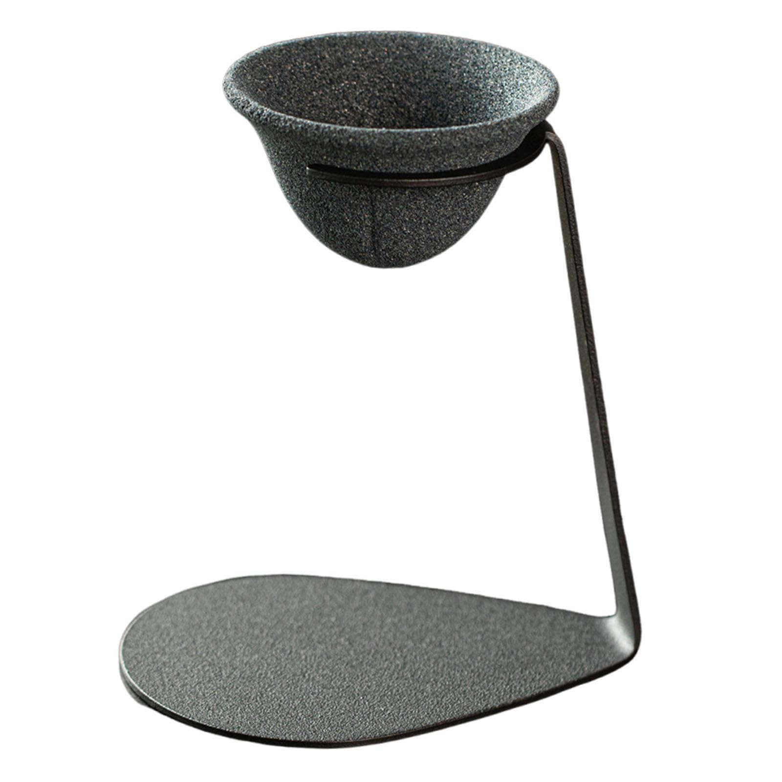 perfk Infuseur à thé portable avec base, filtre à café et ustensiles pour la maison ou la chambre à coucher. Idéal comme infuseur à thé chinois portable, Forme de Cône