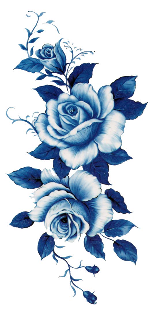 Amazon.co.jp: ［THE FANTASY］ タトゥーシール 薔薇の花 B