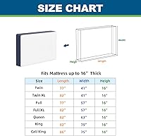 Vista 2 de TICONN Bolsas de colchón para mudanza, bolsa de mudanza de colchón resistente, funda protectora de colchón reutilizable para almacenamiento con asas