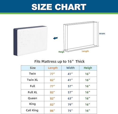 Miniatura 2 de TICONN Bolsas de colchón para mudanza, bolsa de mudanza de colchón resistente, funda protectora de colchón reutilizable para almacenamiento con asas