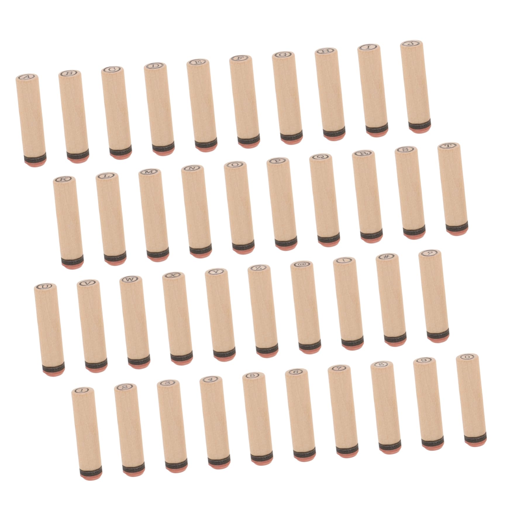 TEHAUX 5 Set Cilindro Sigillo Scrapbook Francobolli Fai Da Te Francobolli Per L'Artigianato Mestiere Fai Da Te Timbro Di Legno Inglese Francobolli Di Legno Timbro