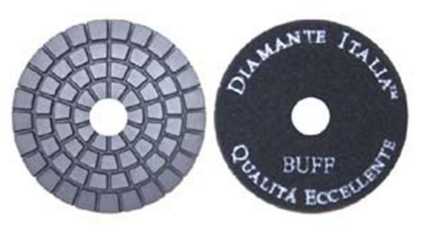 Diamante Italia 3 Inch Wet Polishing Pad - Black Buff Grit