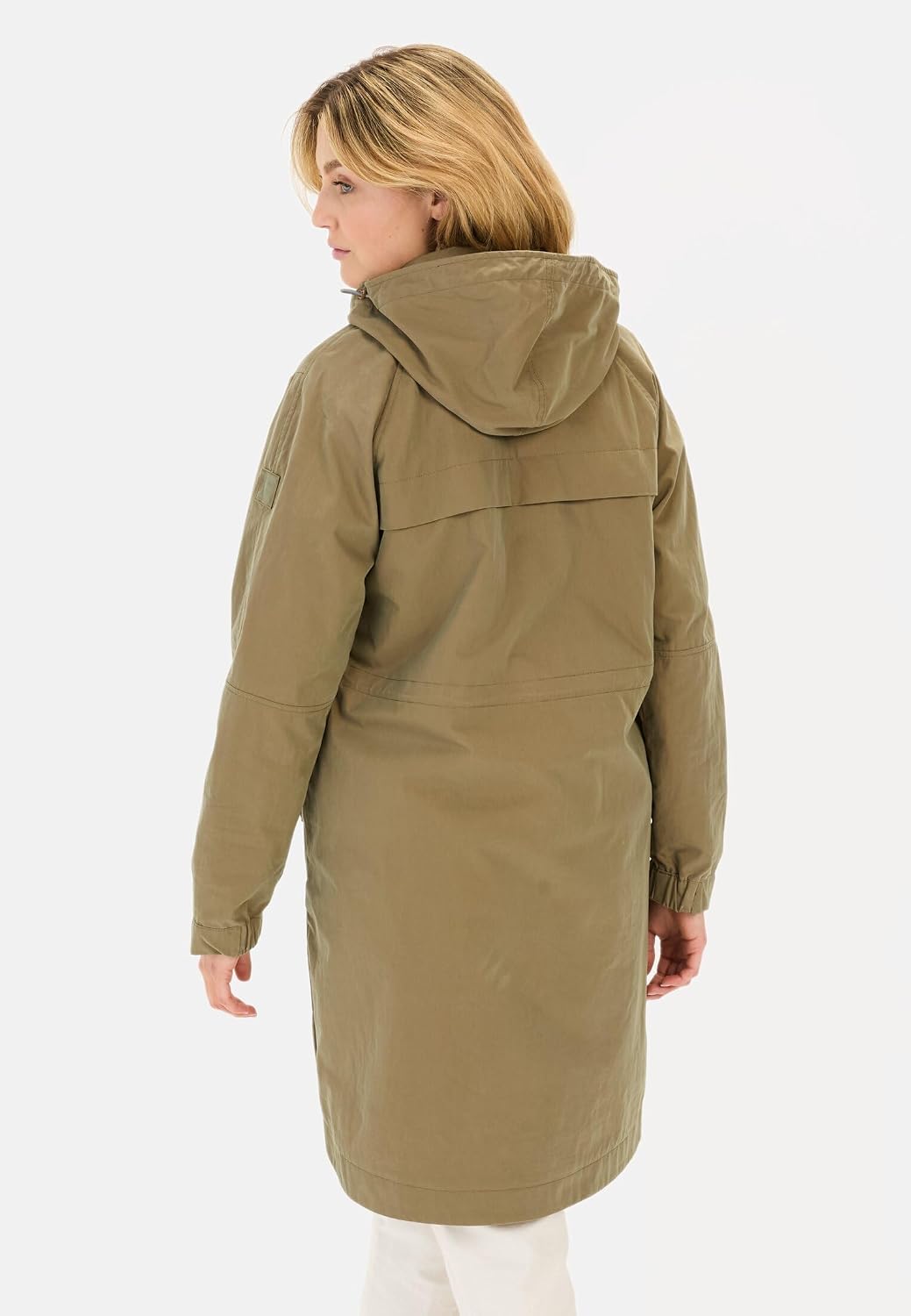 camel active Women's Long Parka with Adjustable Waist