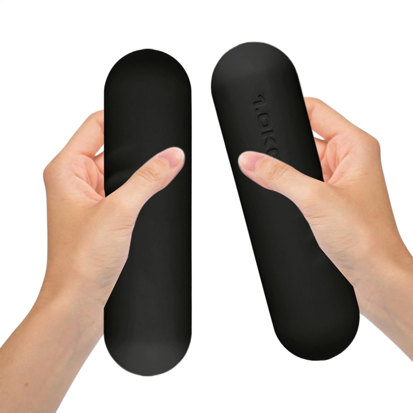 Handgewichte mit Hanteln, Hanteln Set, Handgewichte für Training aus Silikon | 2x Handgewichte Hantel Hantel, multifunktionale Fitnessgeräte für Männer, Frauen und Bambus