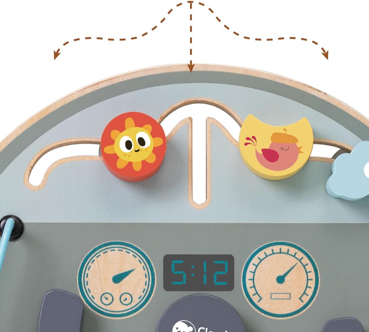 Classic World Travelling Busy Board, 11-inch Height