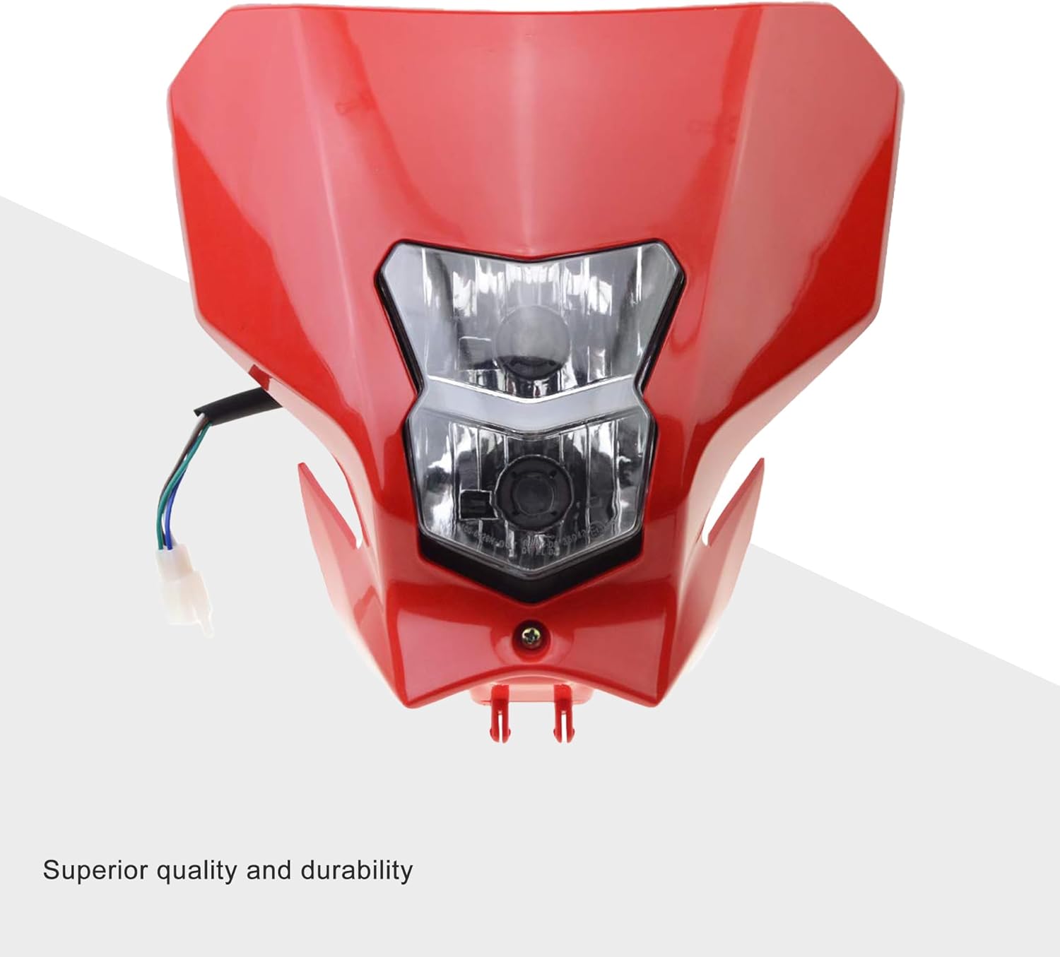 GOOFIT Dirt Bike H7 12V 35W Light Headlight Fairing Replacement for CRF450XR CRF450L CRF450X CRF450 2019-2020 Motorcycles Dirt Bike Pit Bike Red