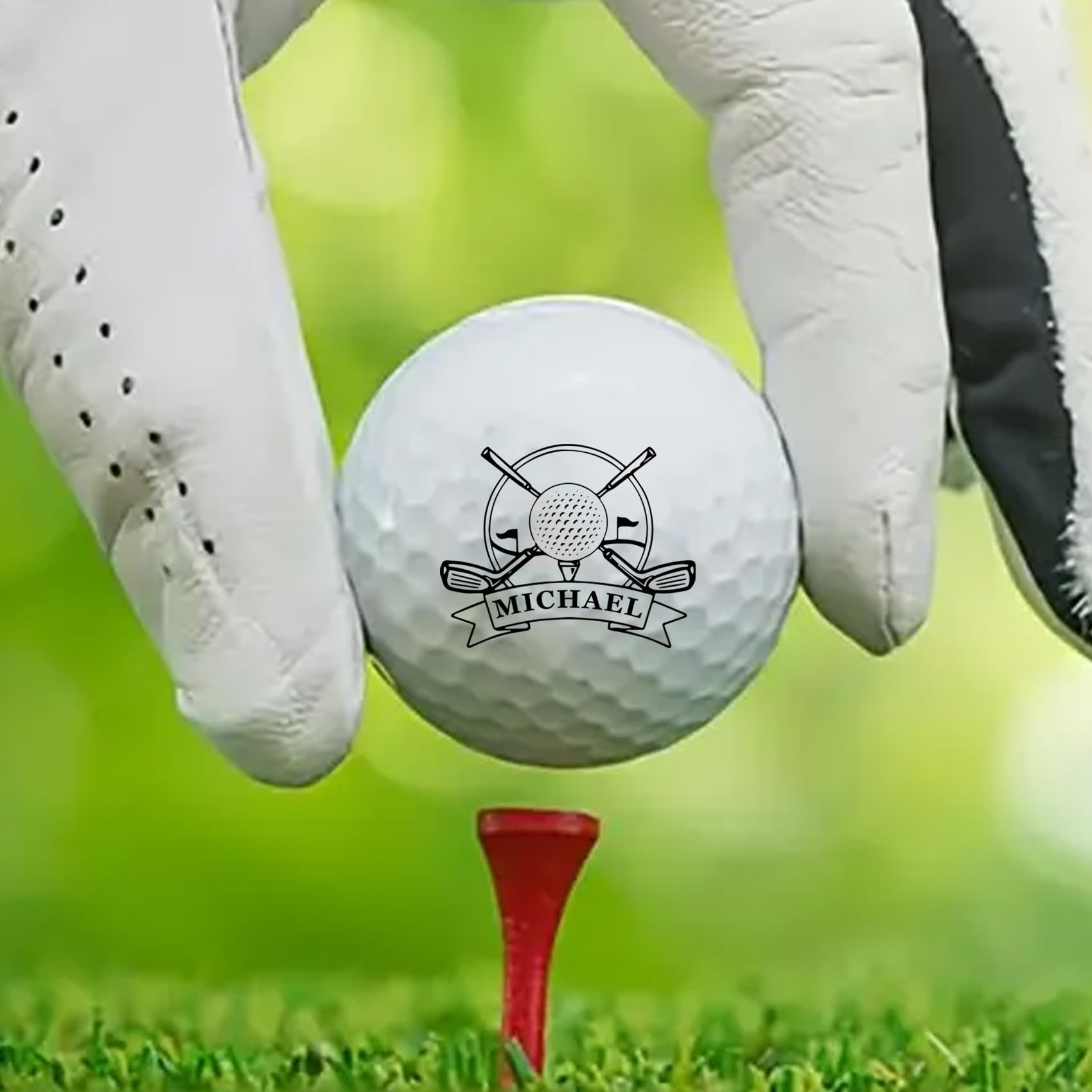 Timbro Palline Da Golf Pennarello Autoinchiostrante Personalizzato Con Pallina E Logo Impermeabile Riutilizzabile