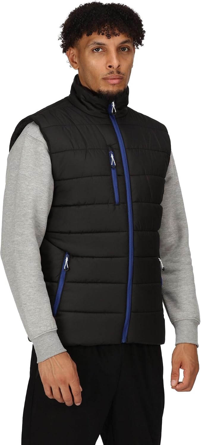 Regatta Mens Navigate Thermal Body Warmer (XXL) (Black/New Royal)