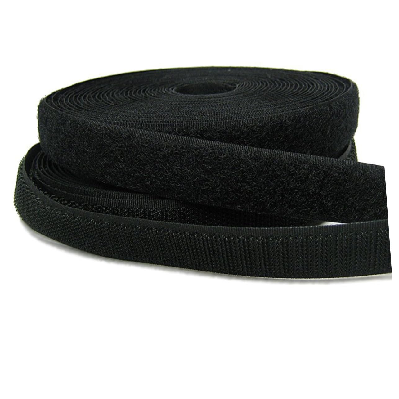 Beatifufu 25m Self Adhesive Loop Side Only Hook Tape Loop Fastener Lightweight for Portable Carry