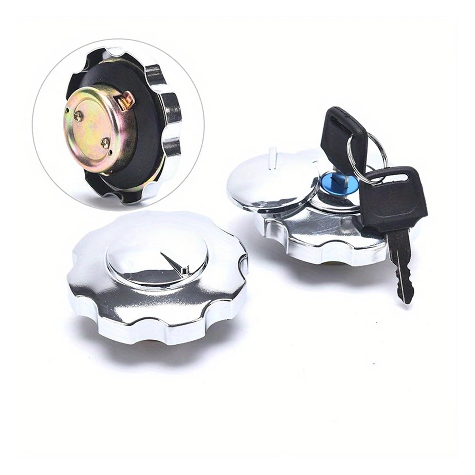 Tappo Serbatoio Tappo Serbatoio Carburante Chiusura Coperchio Moto CG125 | Tappo Del Serbatoio Con Chiusura Sicura Ed Elegante Per CG125. Alluminio Durevole, Resistente Ai Graffi