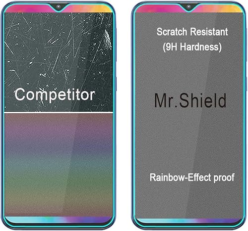 Miniatura 6 de Mr.Shield [Paquete de 3] Diseñado para Samsung Galaxy A10 [no compatible con Galaxy A10E] [vidrio templado] Protector de pantalla [vidrio japonés