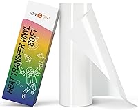 Vista 13 de HTVRONT - Rollo de vinilo termotransferible, 12 in x 8 ft, para diseños en camisetas, fácil de cortar y despegar, color negro, blanco y rojo