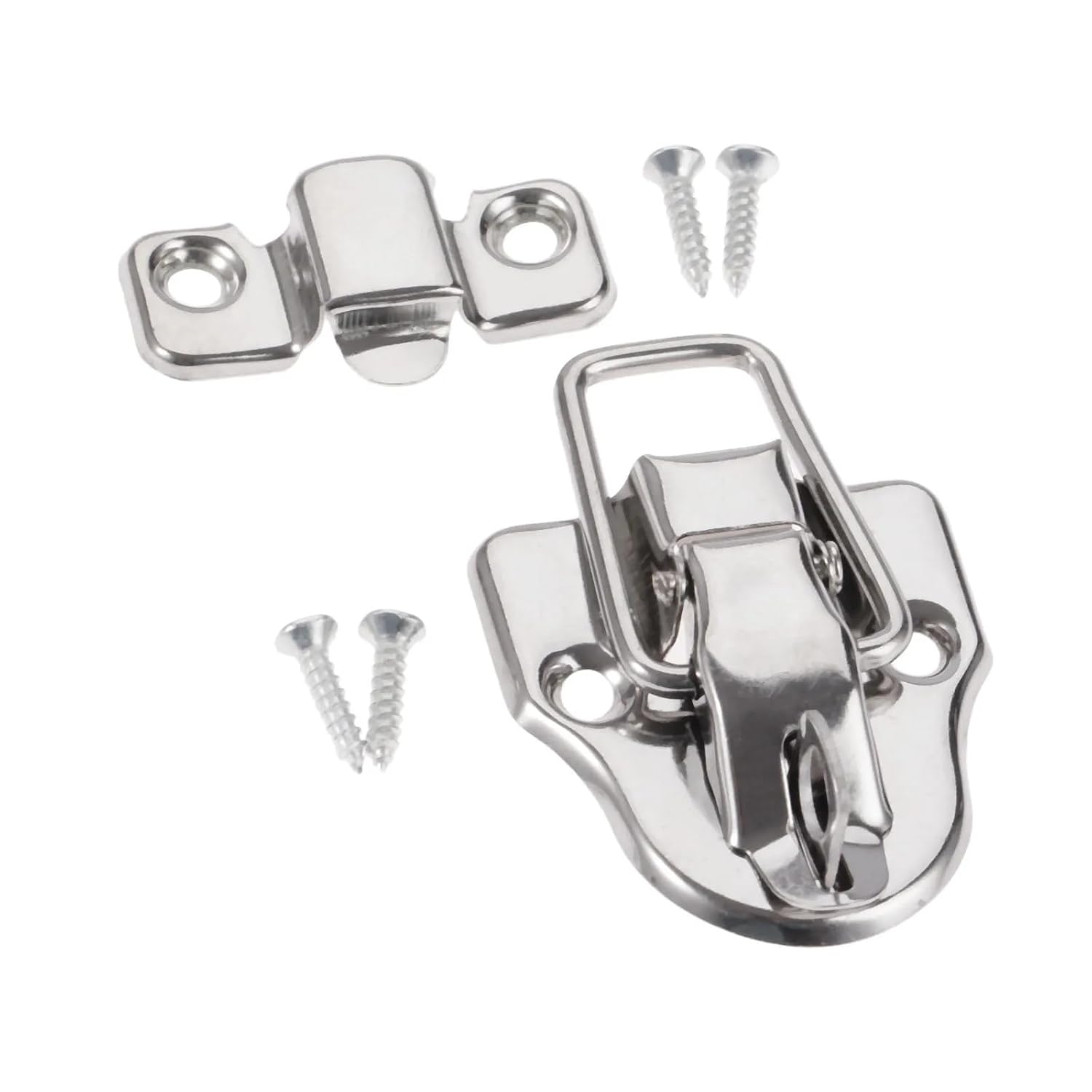 40 * 60mm Vintage Lock Drawer Suitcases Toggle Buckle Furniture Hardware + Screw 4Pcs