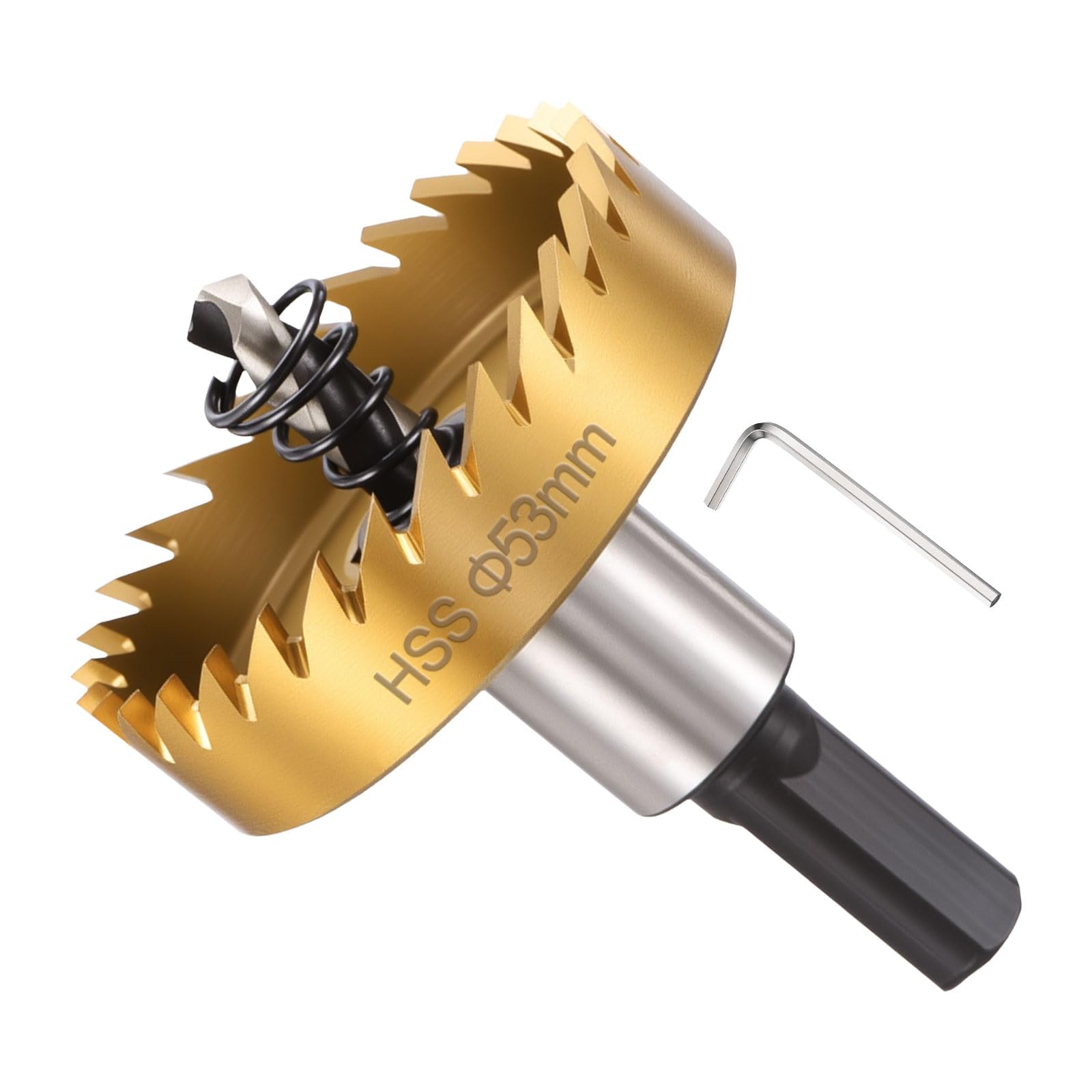 METALLIXITY Hole Saw 53mm 2-1/12" 4341 High Speed Steel for Metal Gold