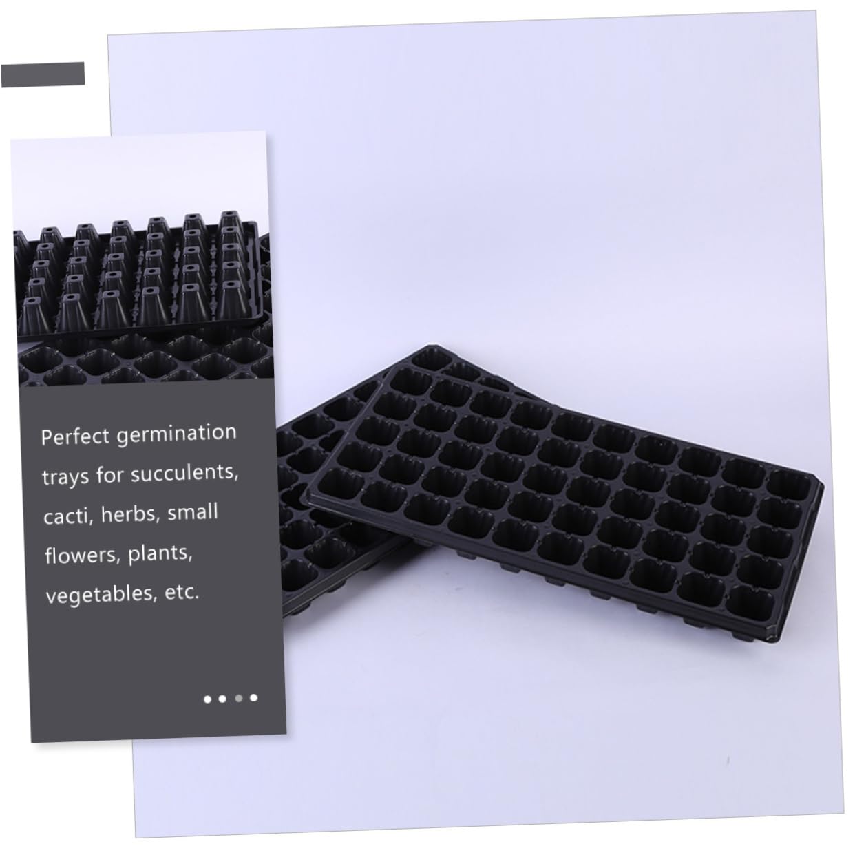 6stücke Teilige Pflanzenanzuchtschale Aus Kunststoff Mit Hohlräumen Starter Tray Für Keimlinge Garten Anzuchtschale Gewächshausbehälter Für Mungobohnen Erdnüssen Und