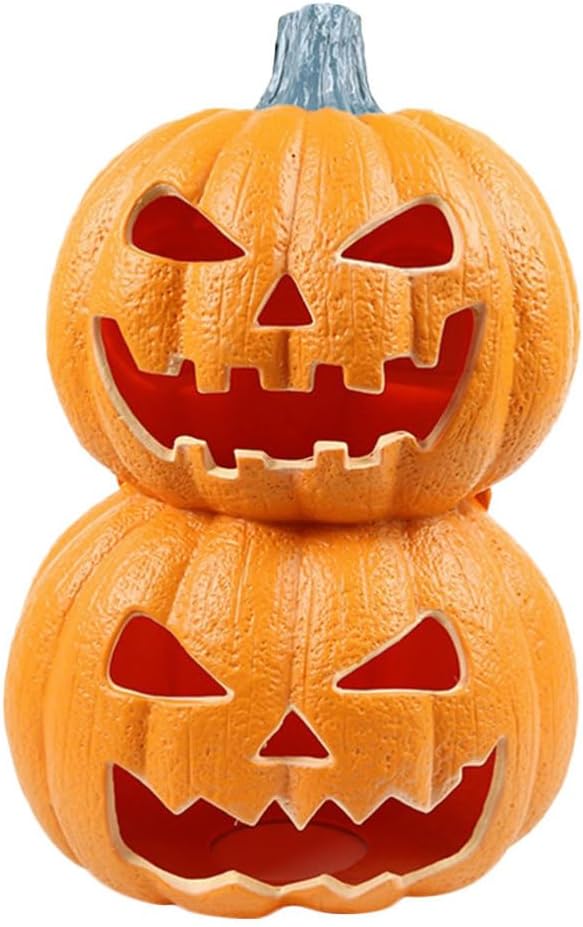 Gadpiparty Halloween Pumpkin Lantern Led Light Up Jack-O-Lantern Pumpkin Prop Halloween Tabletop Decoration for Decoration