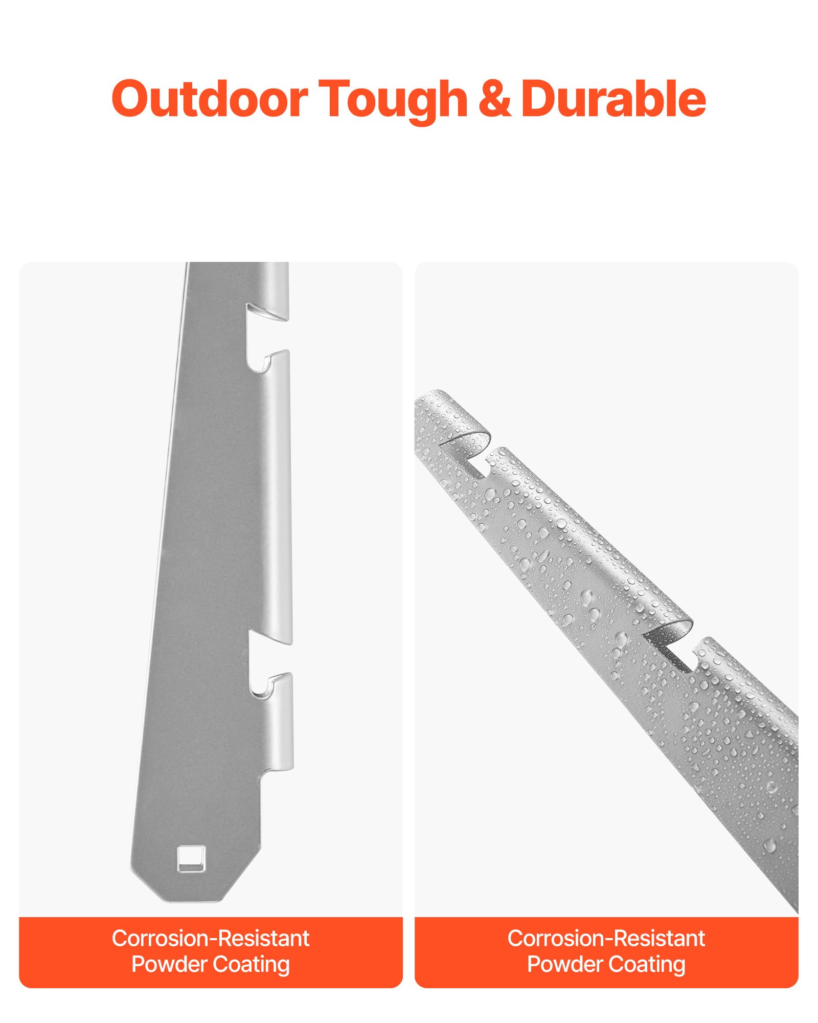 VEVOR Brazo de Extensión de Alambre de Púas, 10 Paquetes Extensores de Postes de Cerca de 31 cm, Extensor de Altura de Cerca de Acero para Evitar que Las Mascotas Salten para Cercas de Madera