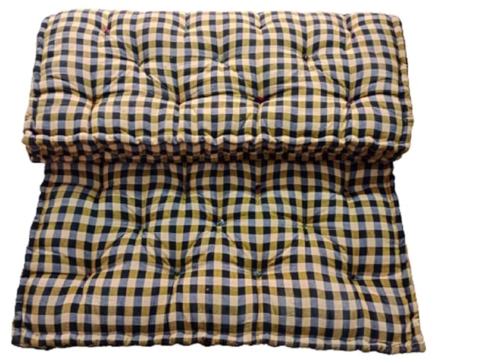 Rajasthan Handloom Foldable, Light Weight Cotton Mattress Soft Double Bed Gadda (2 Sleeping