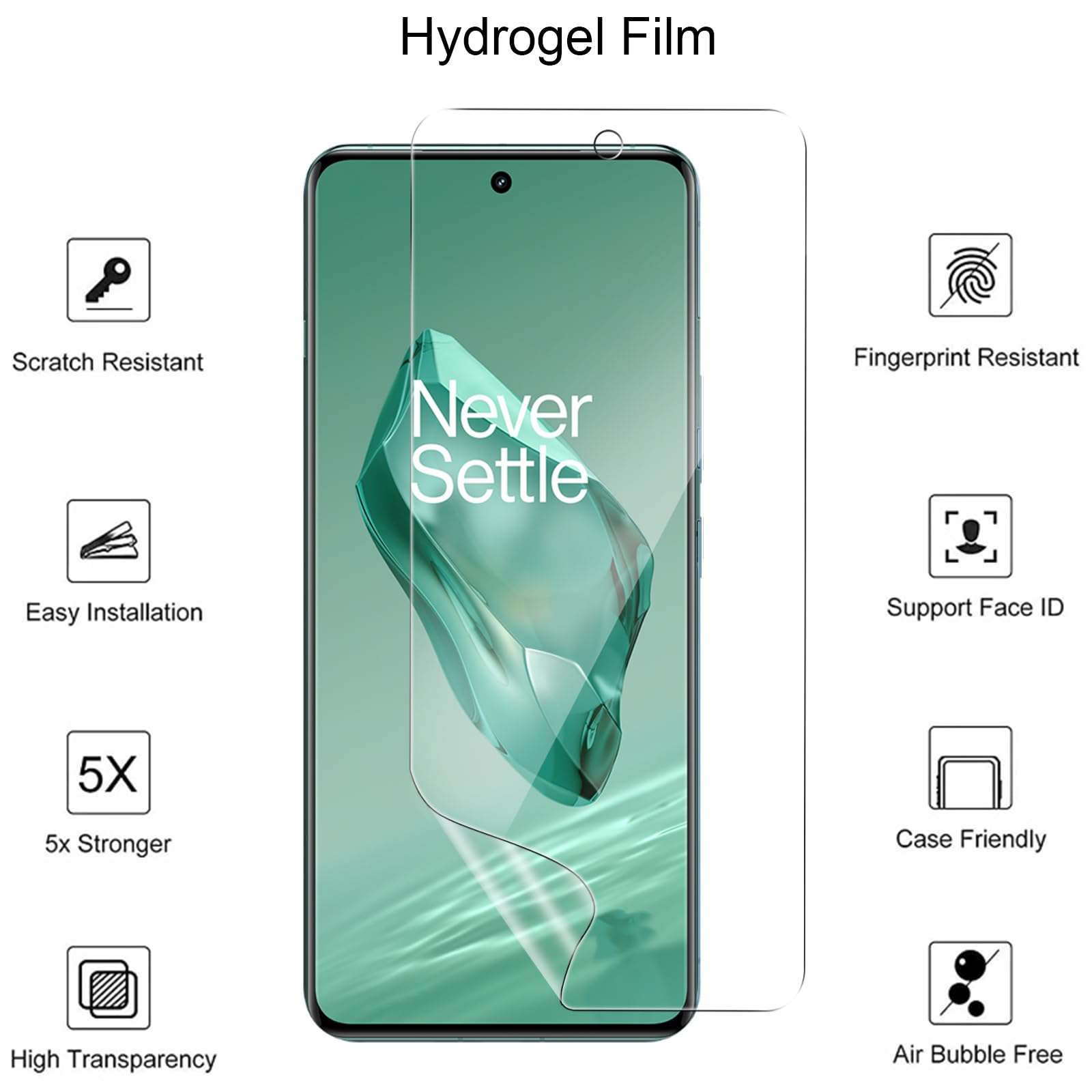 MEMELOKA Cover per OnePlus 12 5G, Trasparente Morbido TPU Silicone Protettiva Custodia Antiurto Anti-Graffio Bumper con Angoli Rinforzati per OnePlus 12 5G