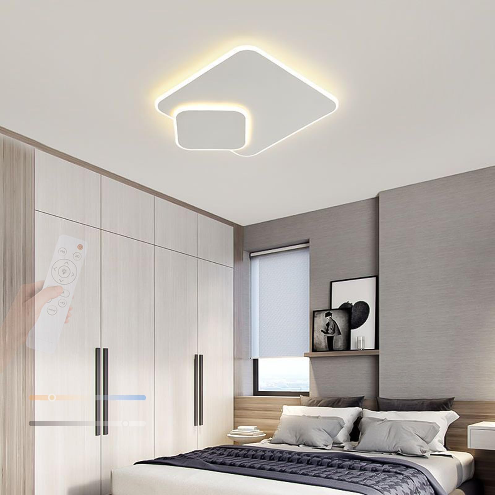 Plafonnier LED à intensité variable pour chambre parentale
