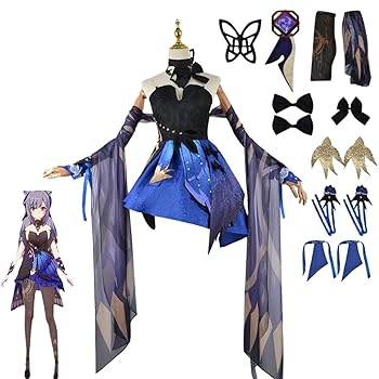 Amazon.co.jp: [HUNIY] 原神 げんしん 刻晴(こくせい) コスプレ