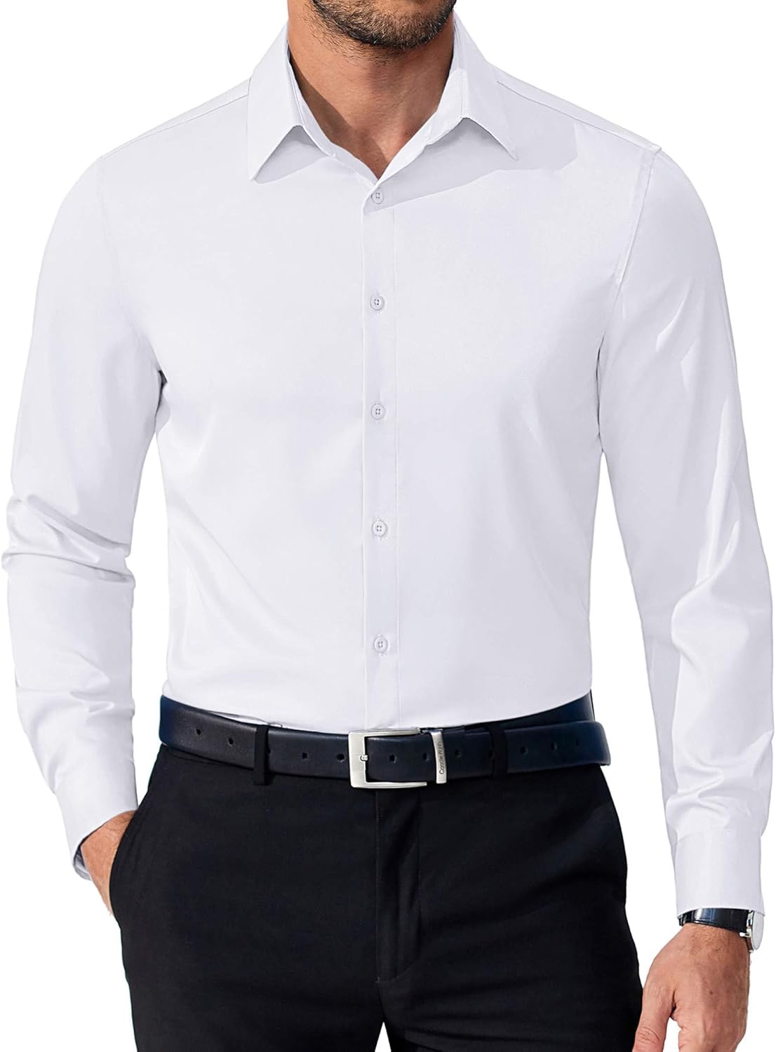 COOFANDY Mens Dress Shirts Long Sleeve Button Down Shirts Regular Fit Business Casual Shirts