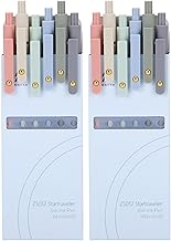Ddaowanx Colorful Gel Pens, 0.5mm Fine Point Retractable, Cute Pens with Colored Writing and Sketching, Nursing School Essentials,School Supplies, Gifts for Nurse (12 Pcs-Blue Ink)