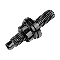 Vista 5 de Tornillo de titanio M8 M10x45 54 55 2.559 in paso 1.25 Kit de pernos de escape automotriz Kit tornillos, tuercas y arandelas Kit de 4 piezas