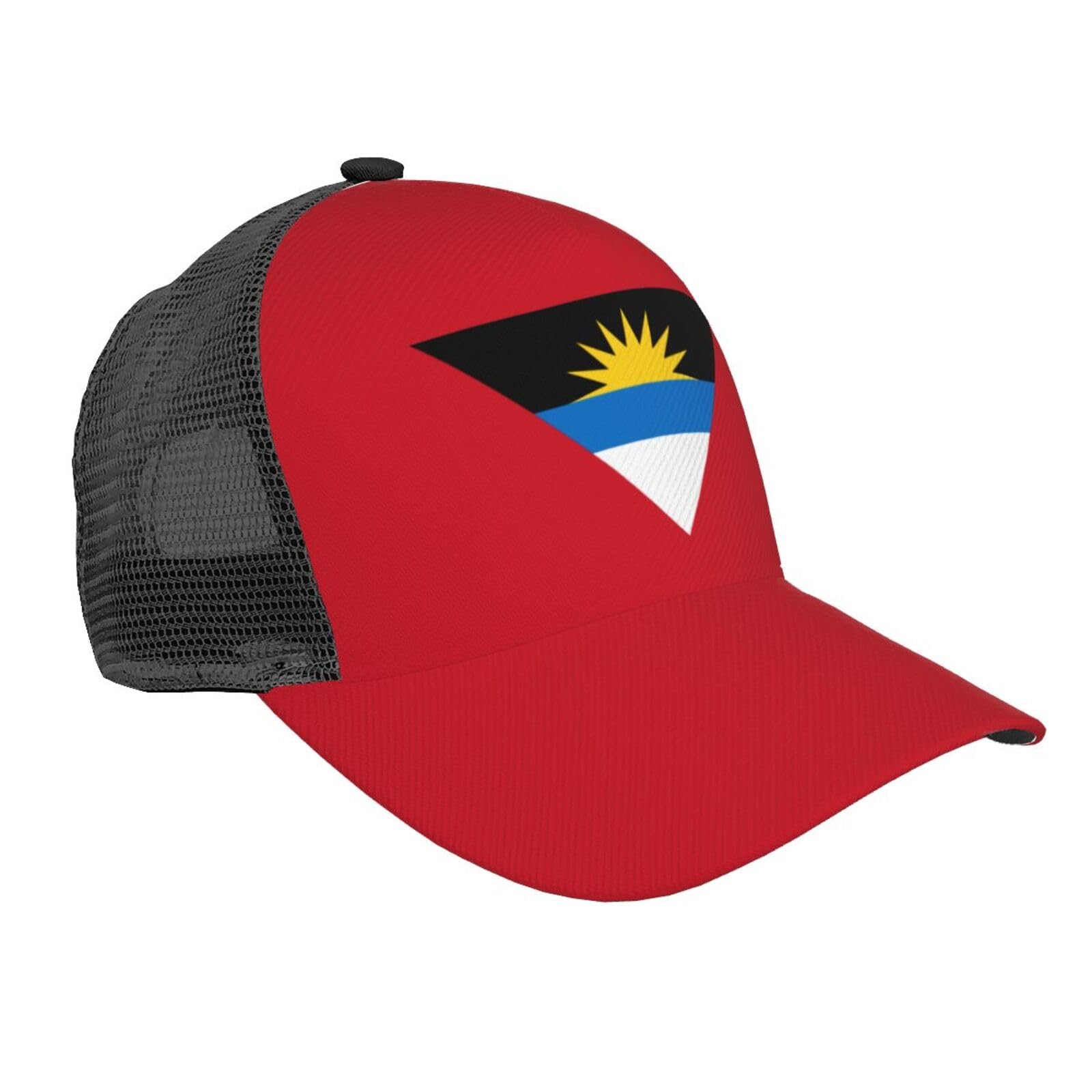 RFSHOP Antigua and Barbuda Flag Baseball Cap Print Unisex Adjustable Hat Patriotic Sport Caps Black for Men Women