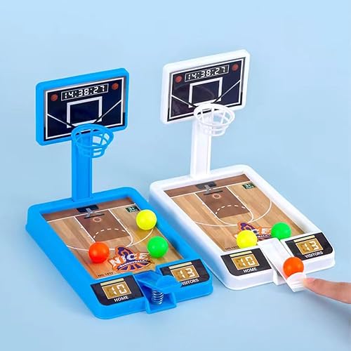 Miniatura 3 de Paquete de 4 juguetes de baloncesto de mesa, regalos de fiesta de baloncesto, juegos de escritorio para oficina, alivio del estrés para adultos,
