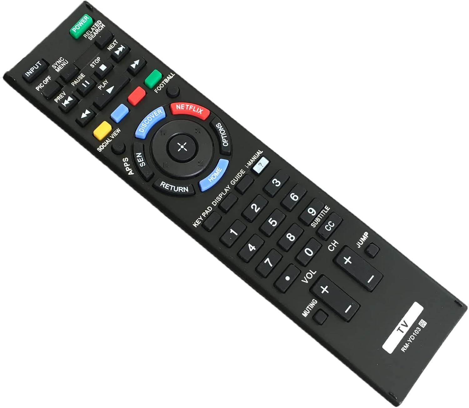 New RM-YD103 RM-YD102 Universal TV Remote Replacement for Bravia Sony TV Remote HDTV LCD LED 3D Smart Television KDL-60W630B RM-YD102 RM-YD087 KDL-40W590B KDL-40W600B KDL-48W590B KDL-50W700B image 2
