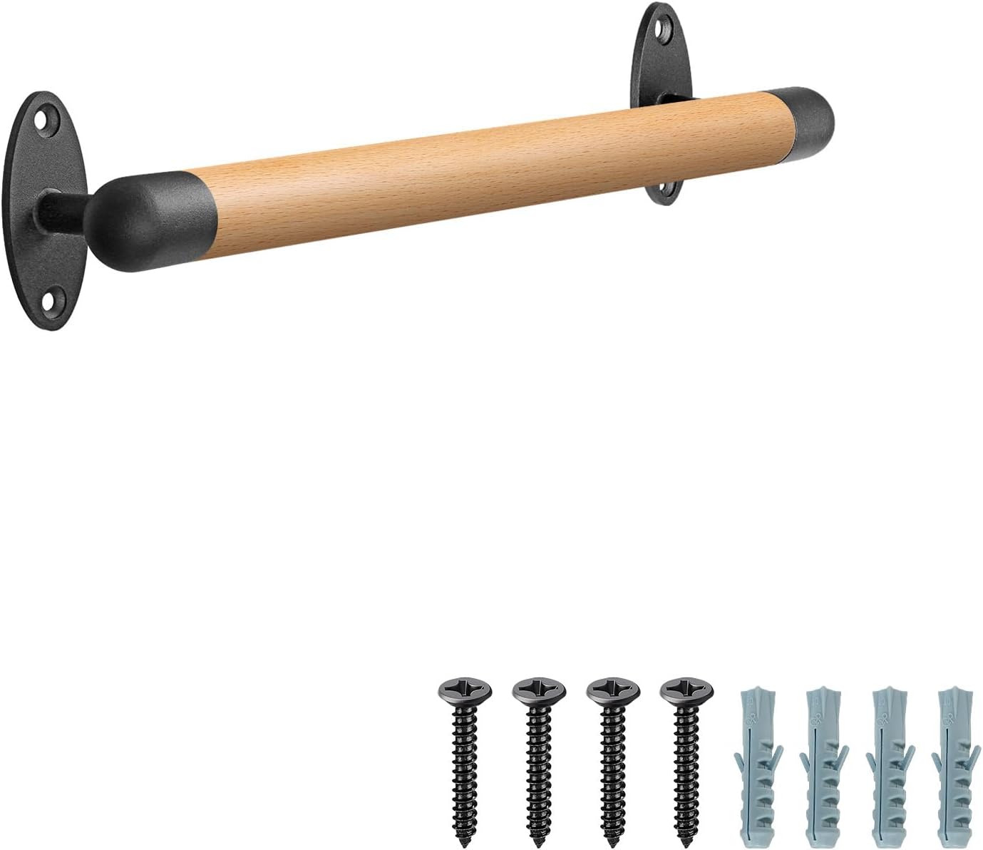 Stair Railing Indoor Wood 2FT, Sturdy Hand Rails for Indoor Stairs, Non ...