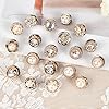 NBEADS 40 Stück 20 Stile Hemd Brosche Knöpfe, Sicherheitsbrosche Knöpfe Vertuschen Knopfnadeln Mit Perle Strass Für DIY Kleidung Strickjacke Kleid Dekoration Zubehör #4