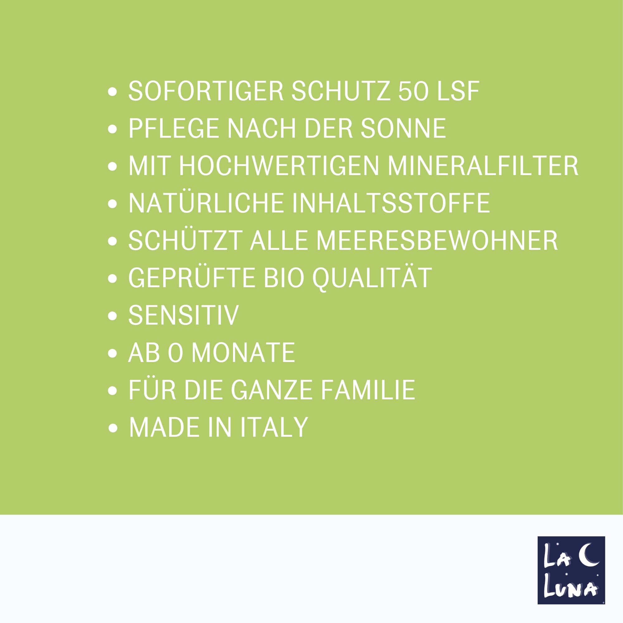 Bio Sonnencreme + After Sun|Baby,Kinder LSF50 sensitiv|Gesicht und Körper|Hoher sofortiger Schutz der empfindlichen Haut| Mineralfilter|geprüfte Qualität|Sun Protection Sonnenschutzcreme -2x50ml