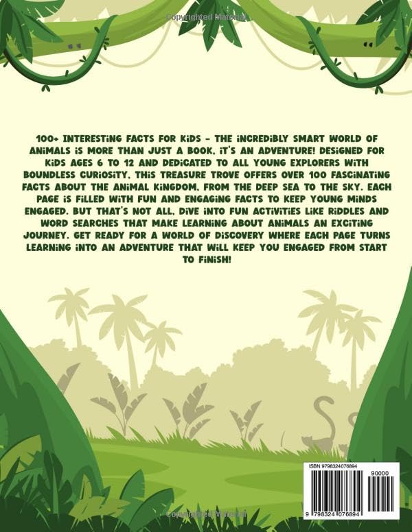 Interesting Facts for Kids Ages 6-12: Discover 100+ Amazing Details About the Incredibly Smart World of Animals, Featuring Fun & Curious Insights. ... Book. (Interesting facts books for kids) - Image 2