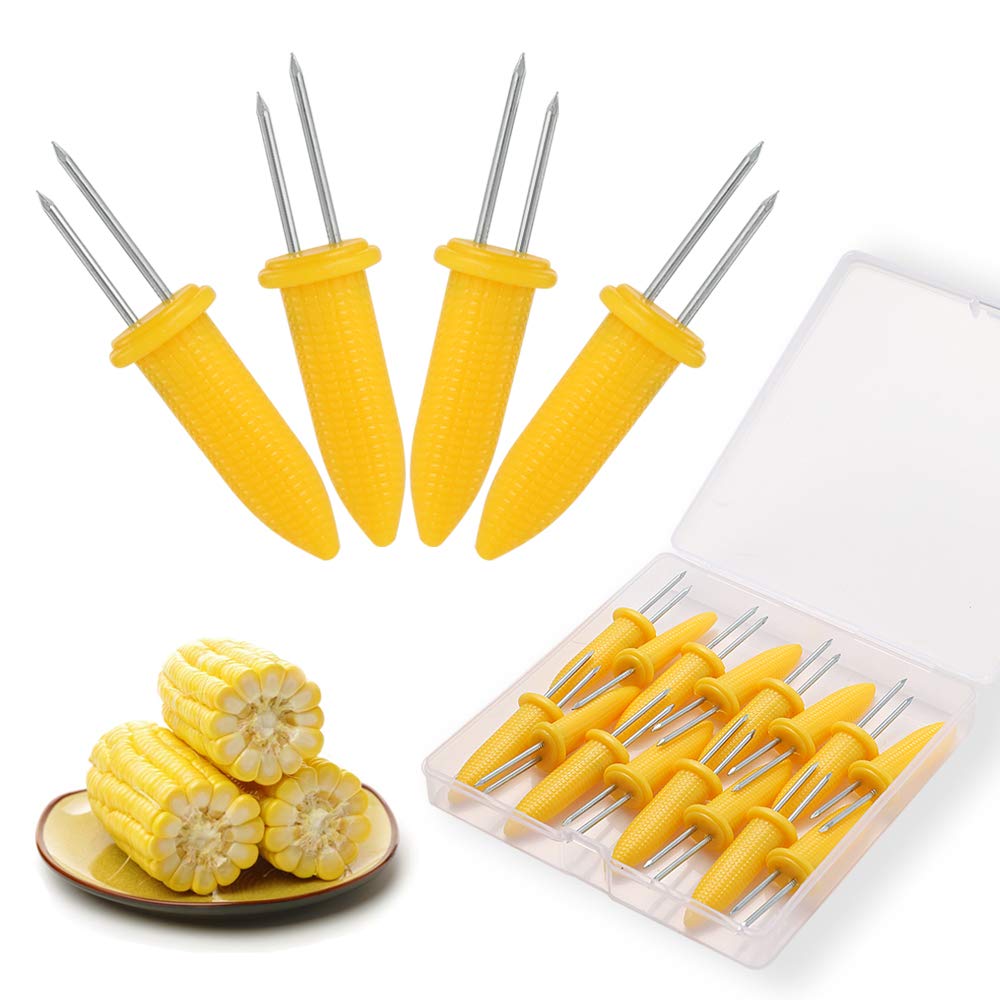 N / A Corn Holders Set, 20PCS Stainless Steel Corn Cob Holders, Corn on The Cob