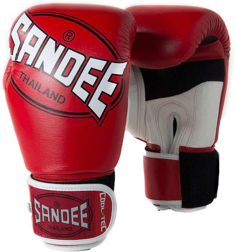 Sandee Authentic Kids Muay Thai Red Boxing Gloves Sports