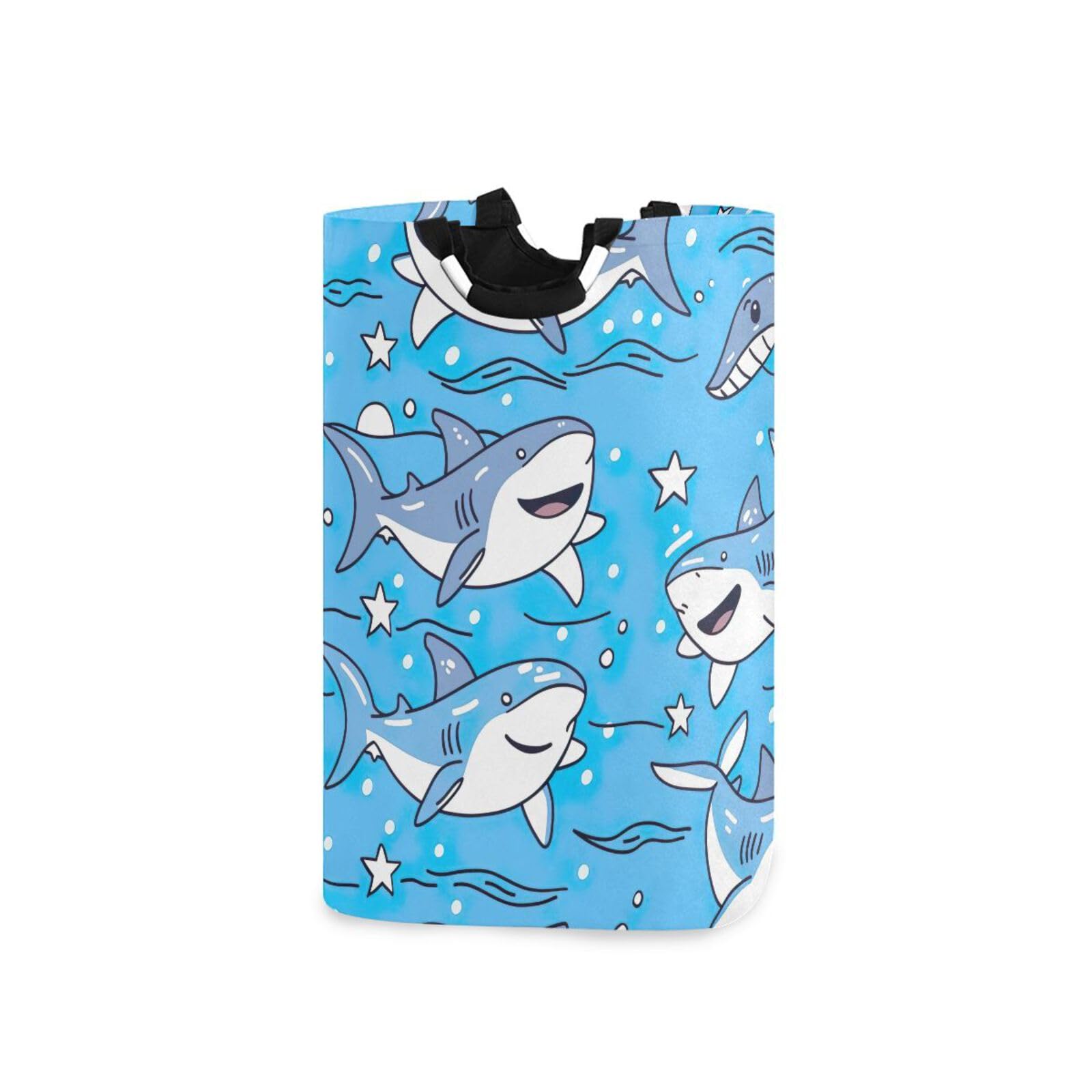 Jihqo Laundry Hamper Basket St Patrick's Clover Pattern Collapsible Nursery Storage Bin Waterproof Clothing Baskets for Home Bedroom Bathroom Washing Room