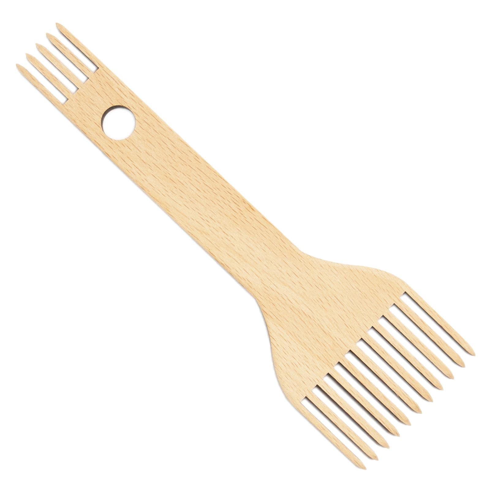 Club Bollywood®Wooden Weaving Loom Comb Double-Ended Handcraft Tapestry Crafts Weaving Tool| Needlecrafts & Yarn | Weaving |1 Piece Weaving Comb-picture-25