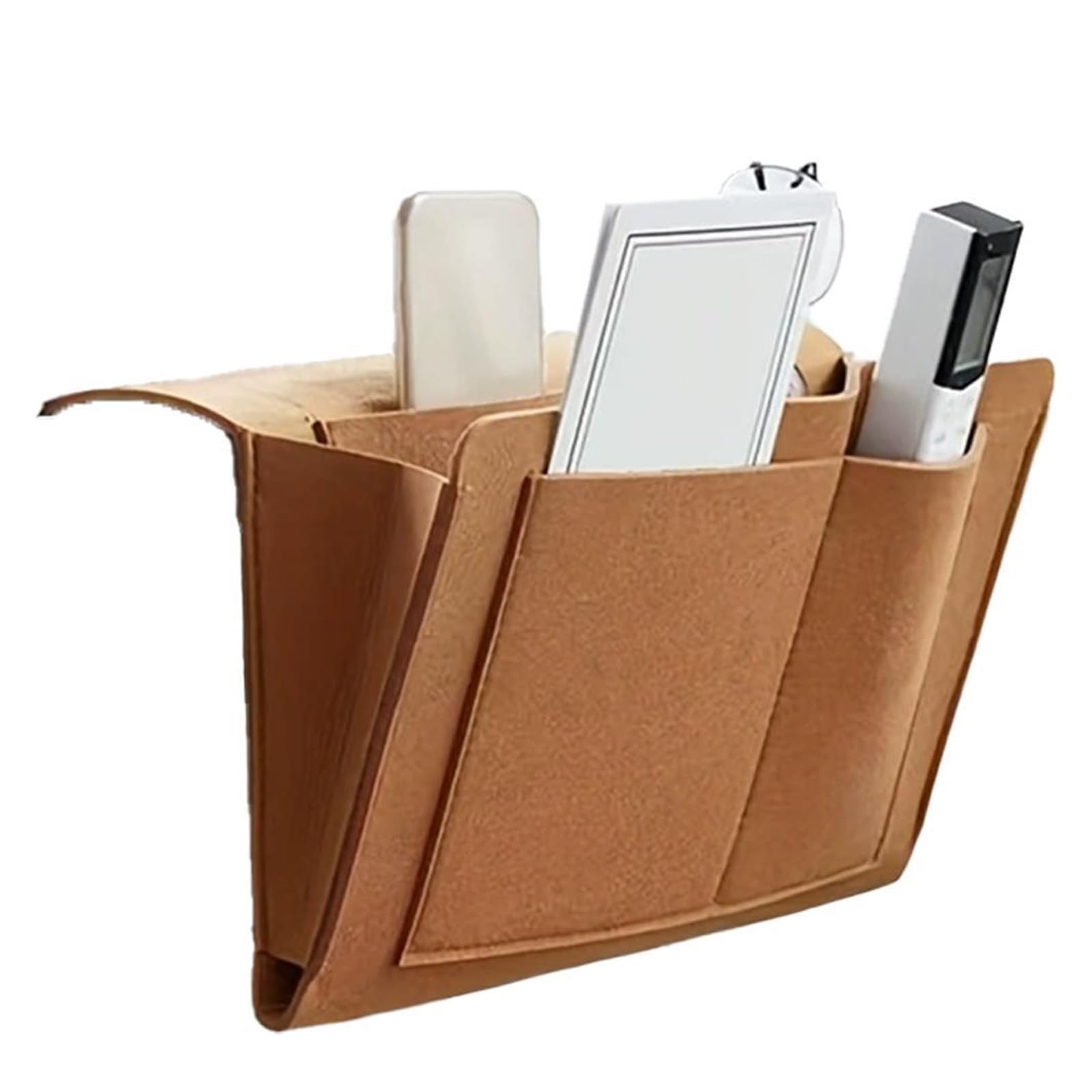 LSYHHXC Bedside Organiser Felt Bedside Storage Organizer Phone Book Magazine Holder Pockets Hanging Bag Tissue Box For Bed Sofa Side Pouchz(Color-10)