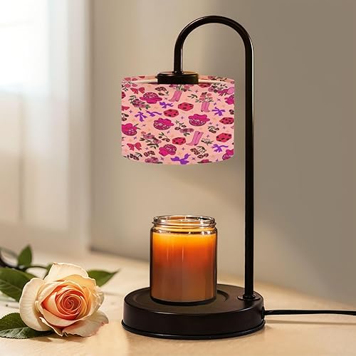 Miniatura 15 de Candle Warmer Lamp with Timer and Dimmer, Pink Disco Ball Stars Rylan Text Pink Wax Melt Warmer with 4 Bulbs, House Warming Birthday Gifts for Women