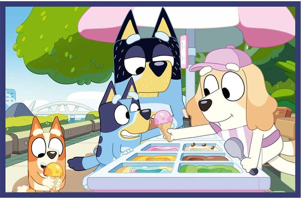 Trefl, Funny Bluey 2in1: Marvel, and His Amazing Friends, Spidey and the Dinosaurs-2 x 24 Pieces, Set of Two Puzzles for Children Ages 3 and Up, Multicolor (34446)