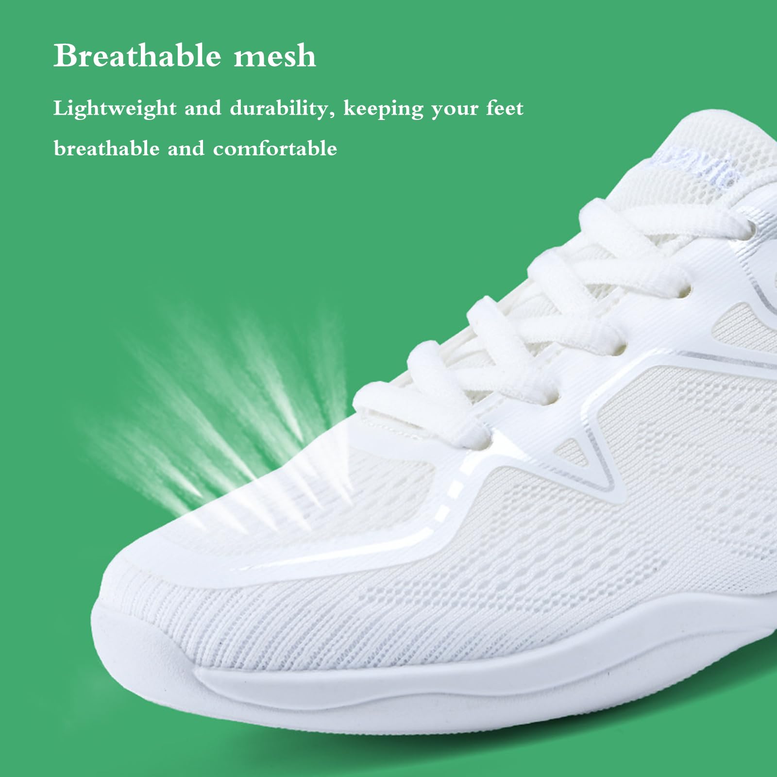 Zapatos De Animadora para Mujer,Zapatos De Animadora Blanco,Zapatos De CompeticióN De Porristas,Zapatos De Porristas,Transpirables,para NiñAs,para Porristas,Danza,Gimnasia