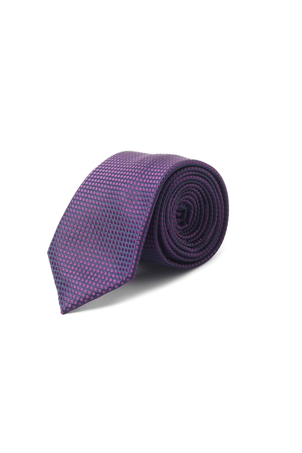 allen solly Men Purple Embroidered Formal Tie-picture-28
