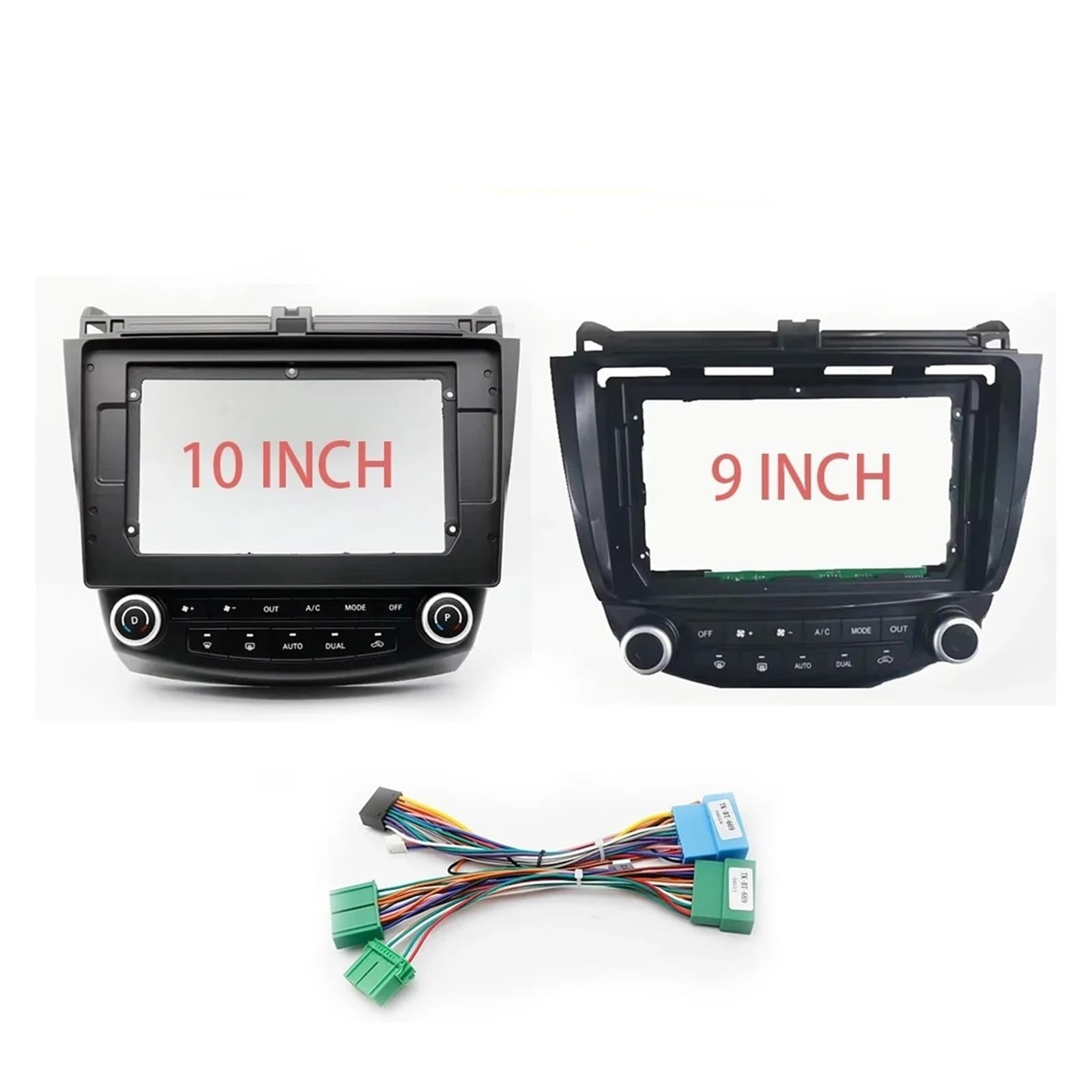 Mascherina Autoradio Cornice Stereo Cruscotto 9/10 Pollici Accessori Auto Radio Android Lettore Dvd Cornice per Accord 7th 2003 2004 2005 2006 2007