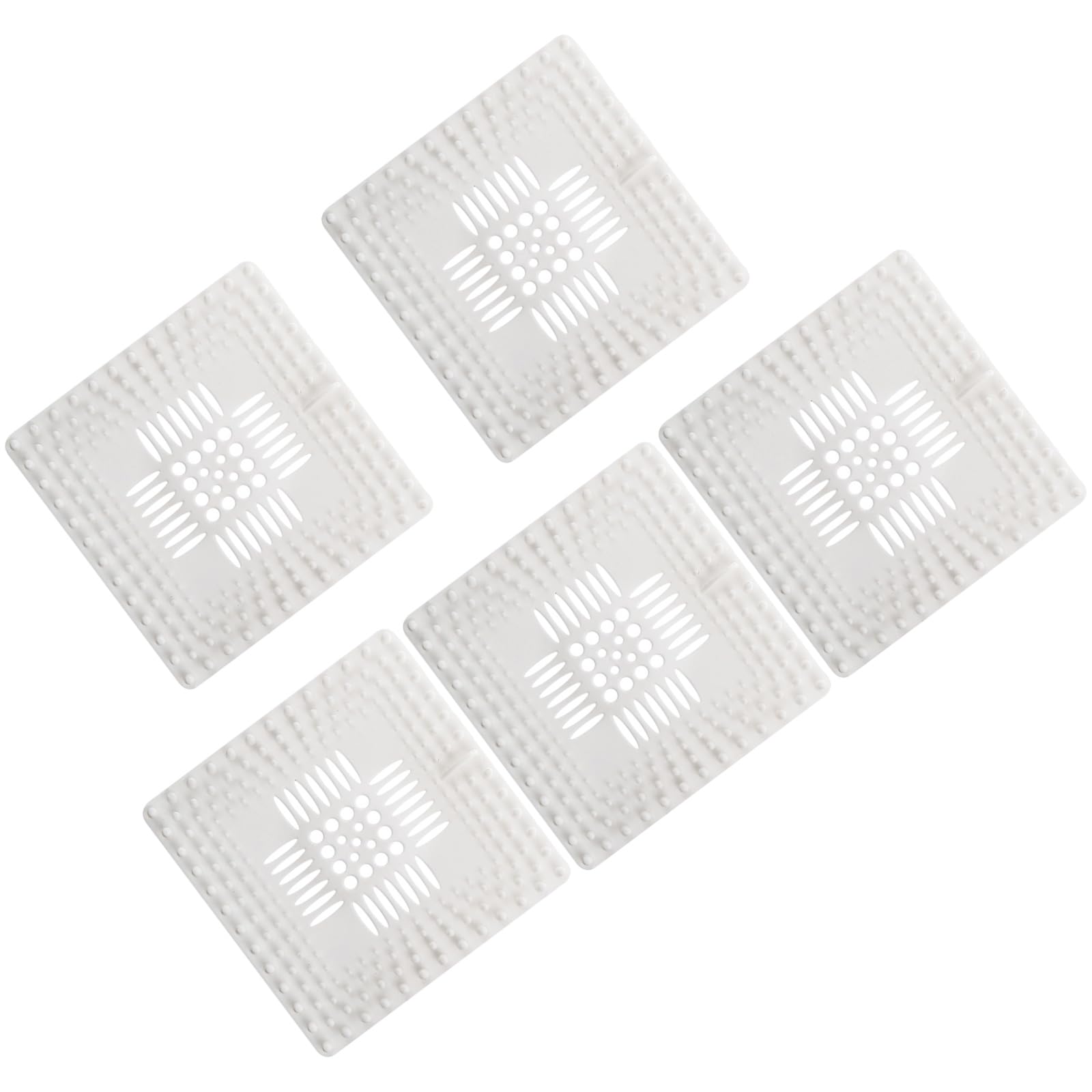 Buxuaaaa 5pcs Sturdy Hair Portable for Shower and Bathtub Drain Easy to Installion Keep Drain Clear for Household Shower Covers