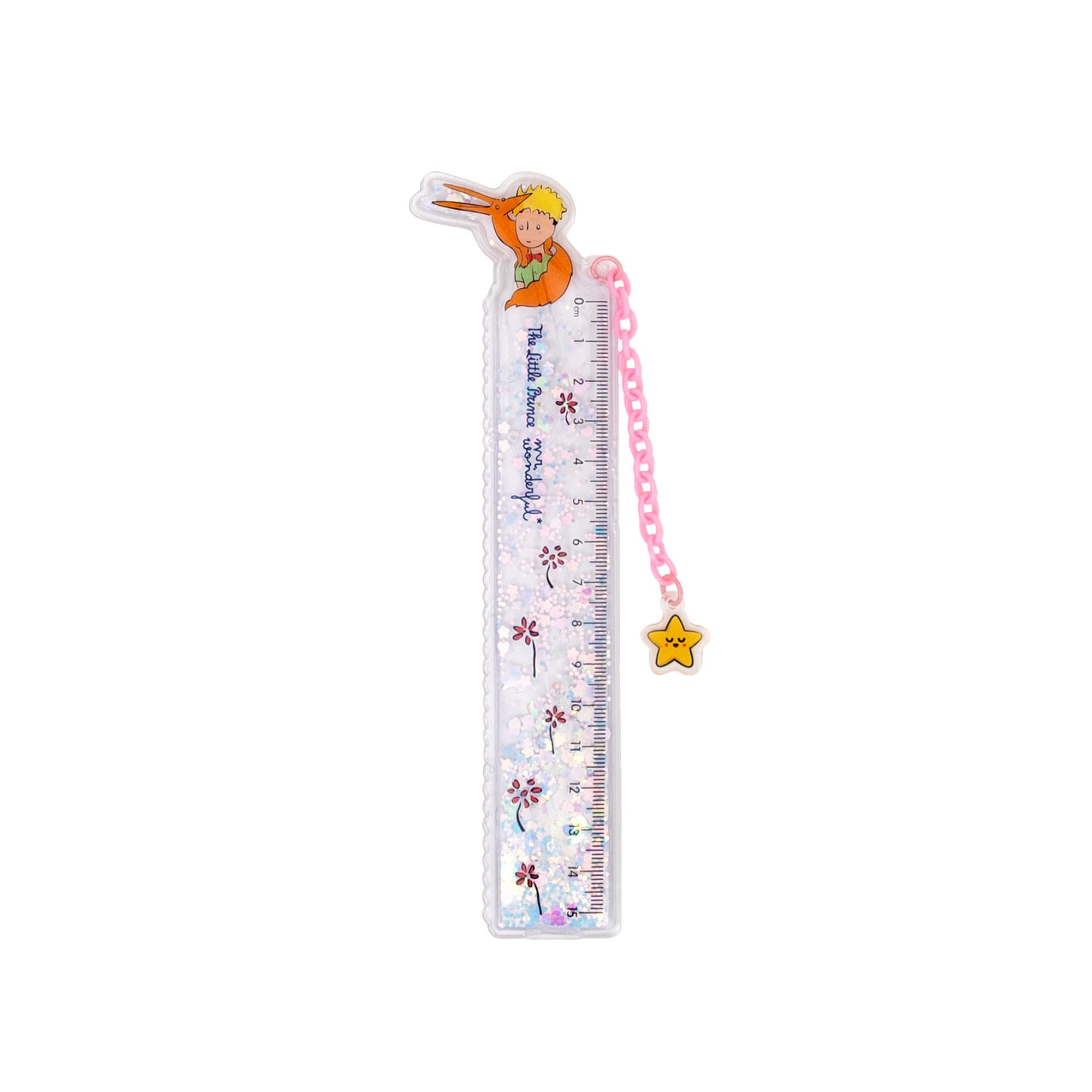 Mr. Wonderful The Little Prince Fox Bookmark Ruler - 15 cm Ruler with Charm